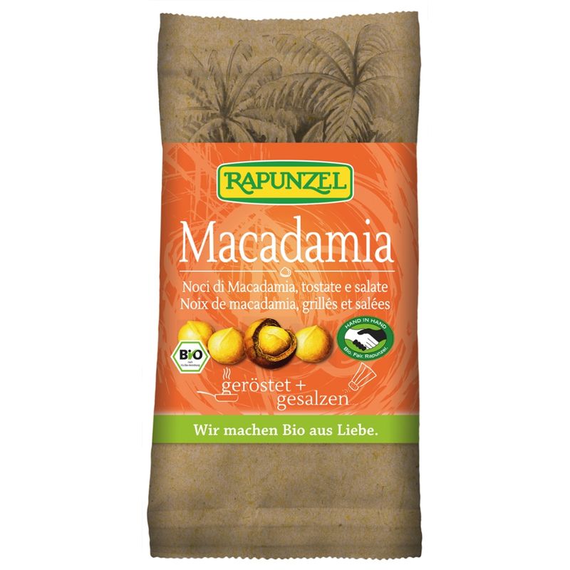 Rapunzel Macadamia Nusskerne geröstet, gesalzen HIH - Produktbild