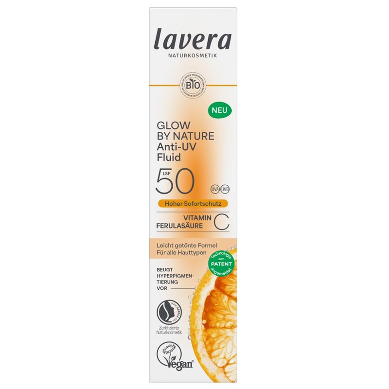 lavera Glow by Nature Anti-UV Fluid LSF 50 - Produktbild