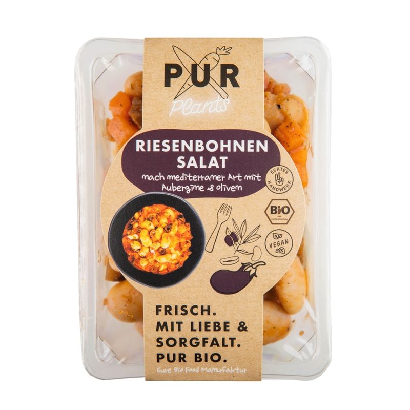 PUR PLANTS  PUR Riesenbohnensalat mit Kalamata-Oliven - Produktbild