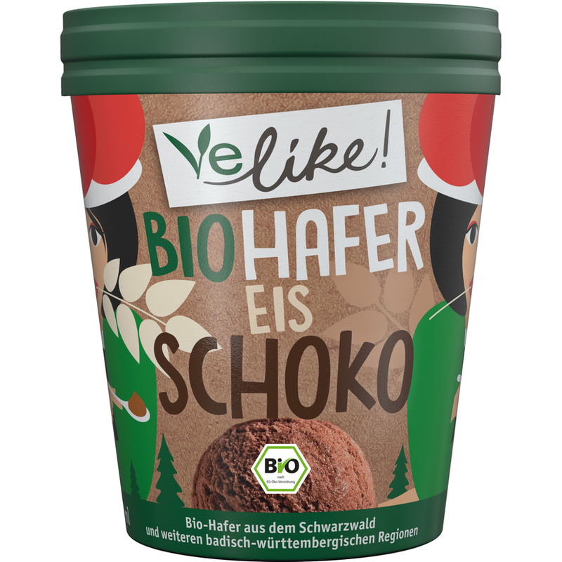 Velike  Velike Bio Schokoladeneis auf Haferbasis  vegan 450ml Becher - Produktbild