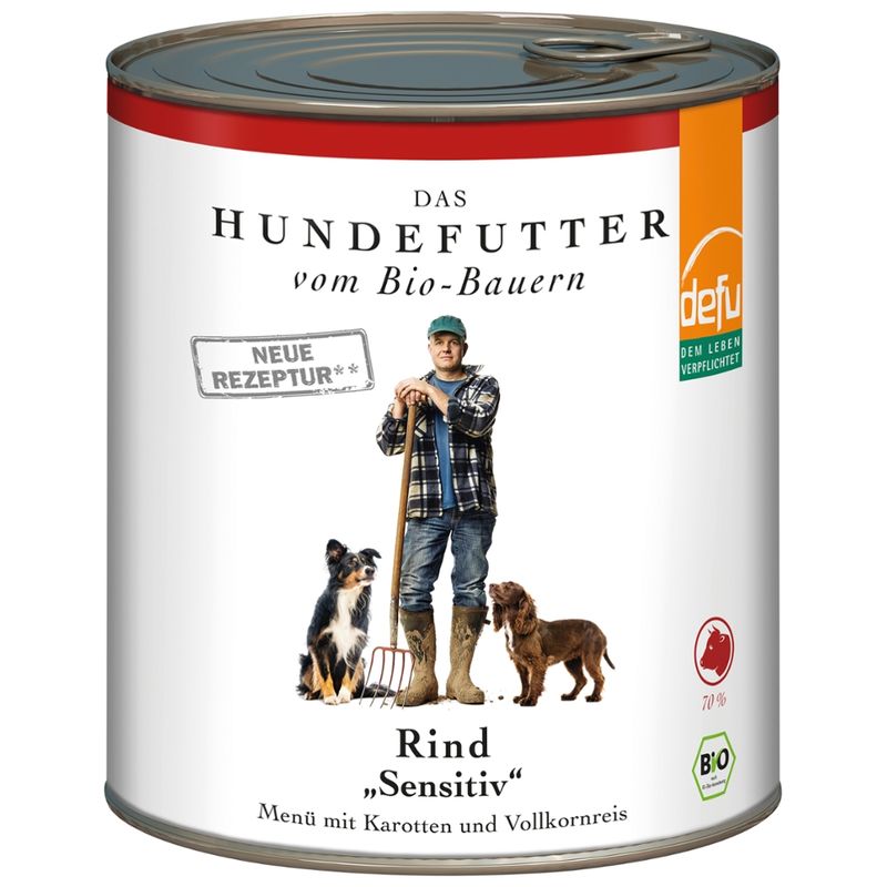 defu - Das Tierfutter vom Bio-Bauern Hund Rind "Sensitiv" - Produktbild