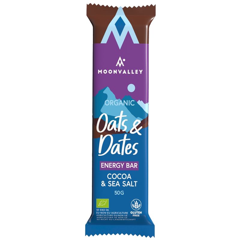 Moonvalley Oats & Dates Energy Bar Chocolate & Sea Salt - Produktbild