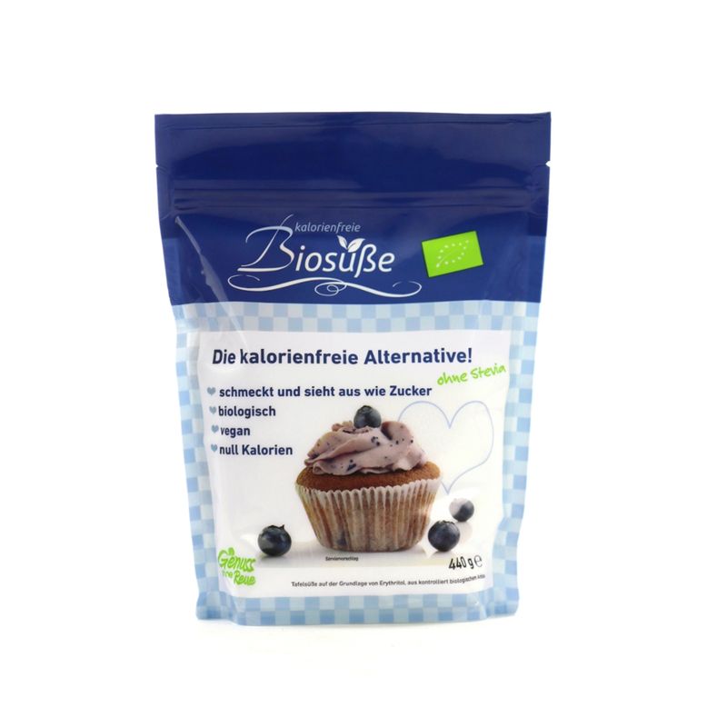 Biosüße BioSüße Kristall kalorienfreie Zuckeralternative Bio Erythrit 440g - Produktbild