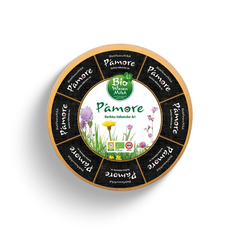 BioWiesenmilch Bio Wiesenmilch Pamore Laib 32% Fett.i.Tr., 10 Monate gereift - Produktbild