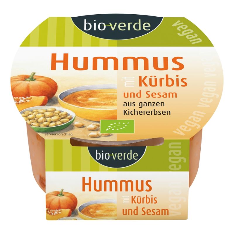 bio-verde Hummus Kürbis-Sesam frisch, vegan 150 g - Produktbild