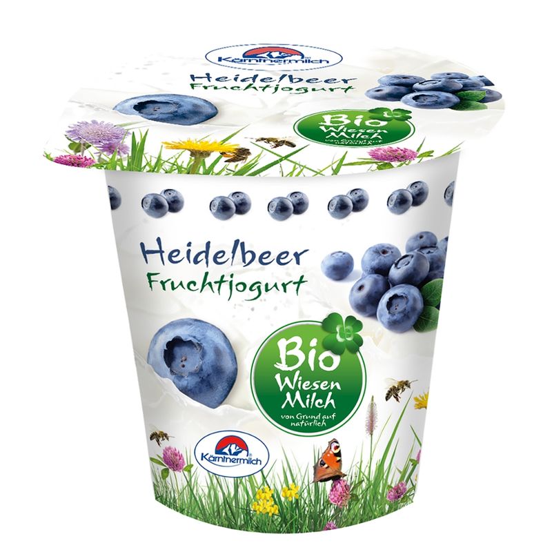 BioWiesenmilch Bio Wiesenmilch Fruchtjogurt Heidelbeer, 150g - Produktbild