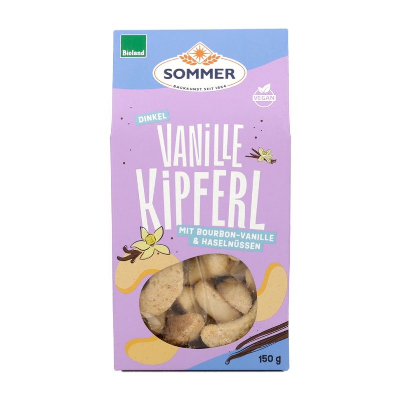 SOMMER BACKKUNST SEIT 1864 Bioland Dinkel Kipferl mit echter Bourbon-Vanille - Produktbild