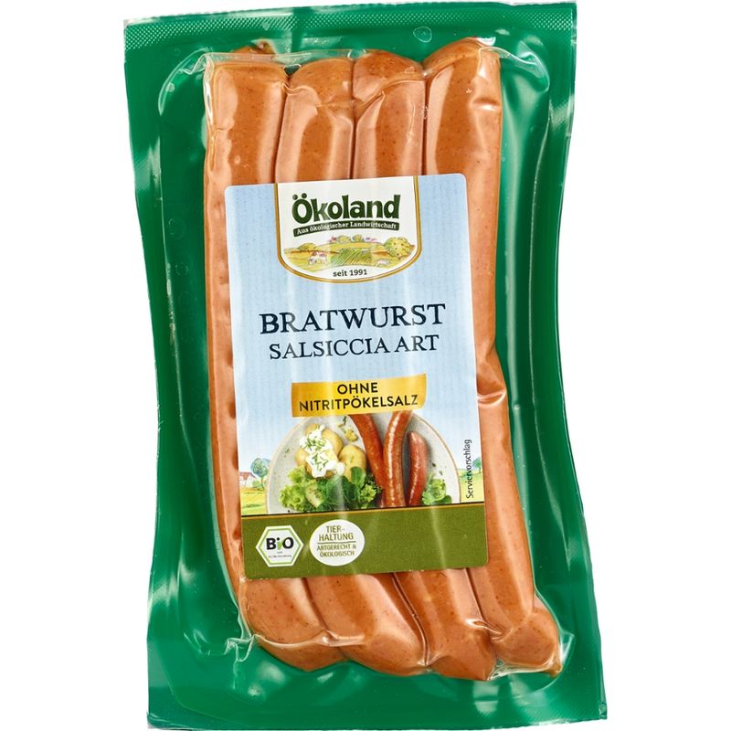 ÖKOLAND Bratwurst Salsiccia Art für Grill & Pfanne - Produktbild