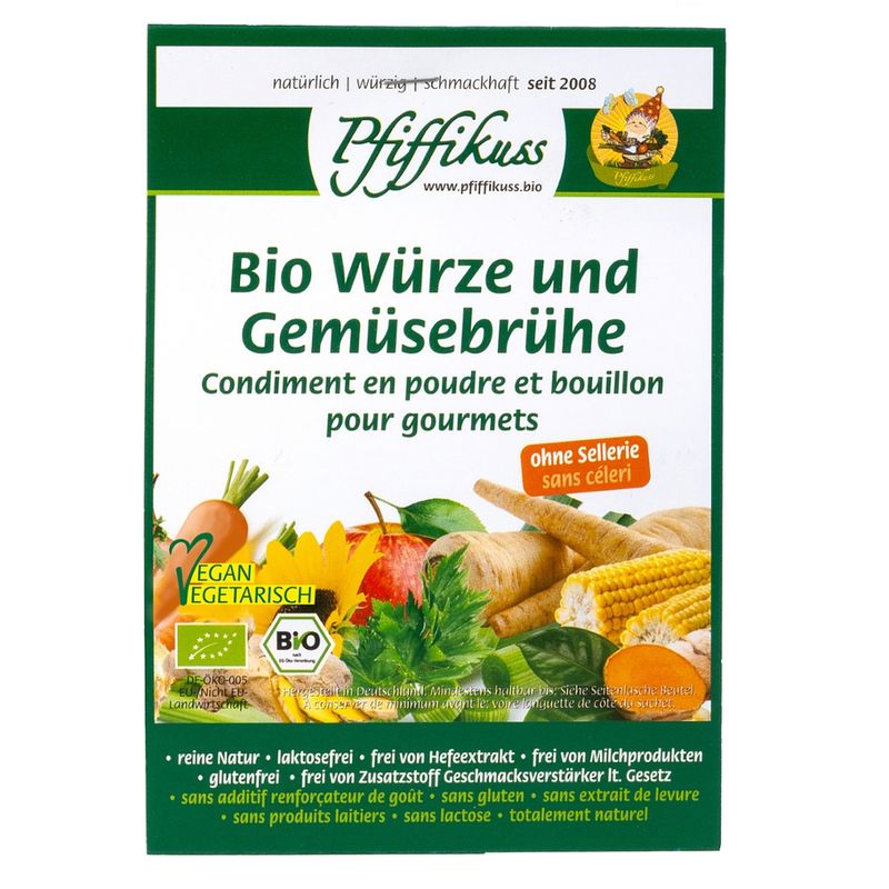 Pfiffikuss Gutes von der Reichenau Bio Würze und Gemüsebrühe 250g ohne Sellerie - Produktbild