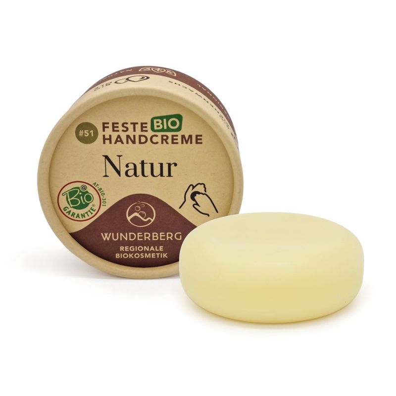 Wunderberg Feste BIO Handcreme #51 Natur - 75g - Produktbild