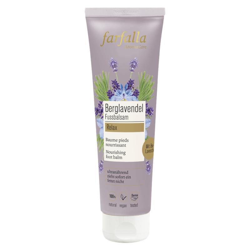 farfalla Berglavendel Relax, Fussbalsam, 75ml - Produktbild
