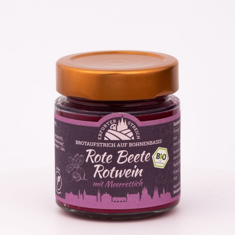 Erfurter Streich Erfurter Streich Bio Brotaufstrich Rote Beete-Rotwein - Produktbild