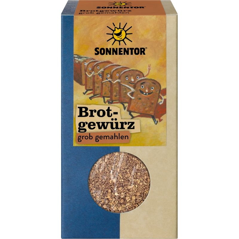 Sonnentor Brotgewürz grob gemahlen, Packung - Produktbild
