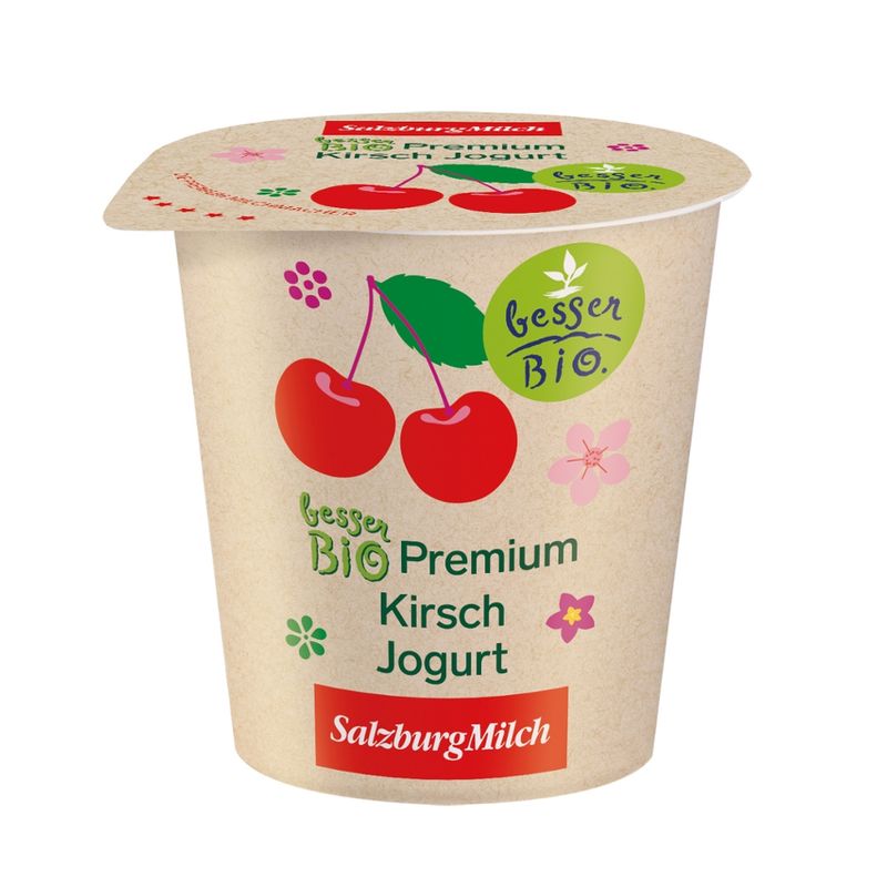 SalzburgMilch SalzburgMilch Bio Premium Fruchtjogurt Kirsch 3,6% 150g - Produktbild