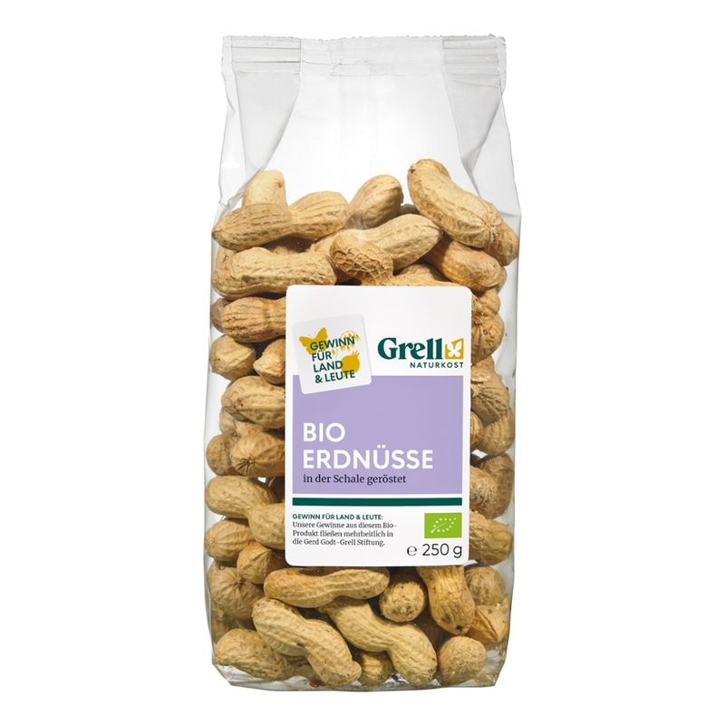 Grell Naturkost Erdnüsse in der  Schale geröstet - Produktbild