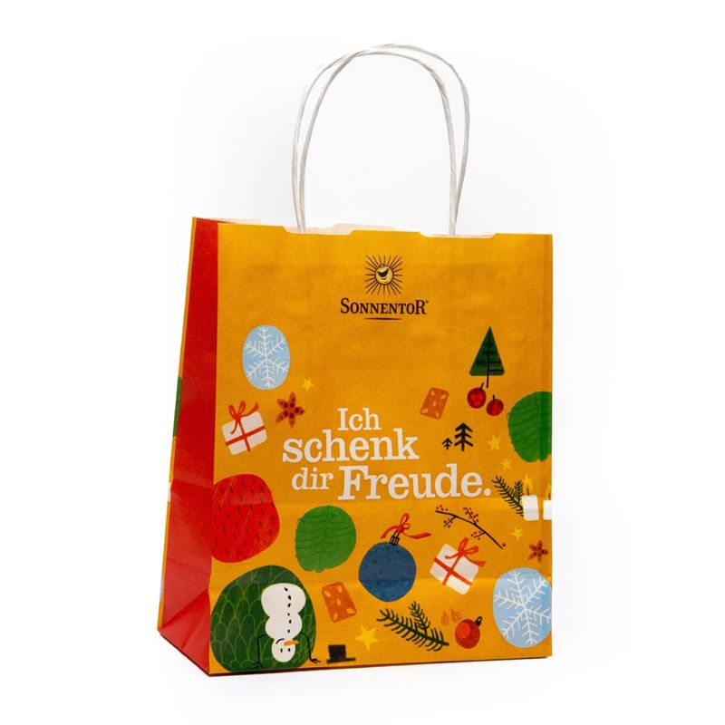 Sonnentor Tragtasche XS weihnachtliche Ich schenk dir Freude - Produktbild