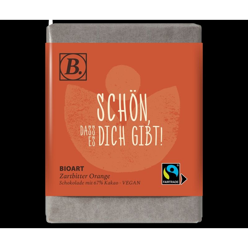 BioArt AG B. Schokolade Schön, dass es dich gibt 70g bio, FT-Cert. - Produktbild