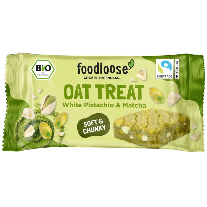foodloose foodloose Bio-Oat Treat White Pistachio & Matcha 35g - Produktbild