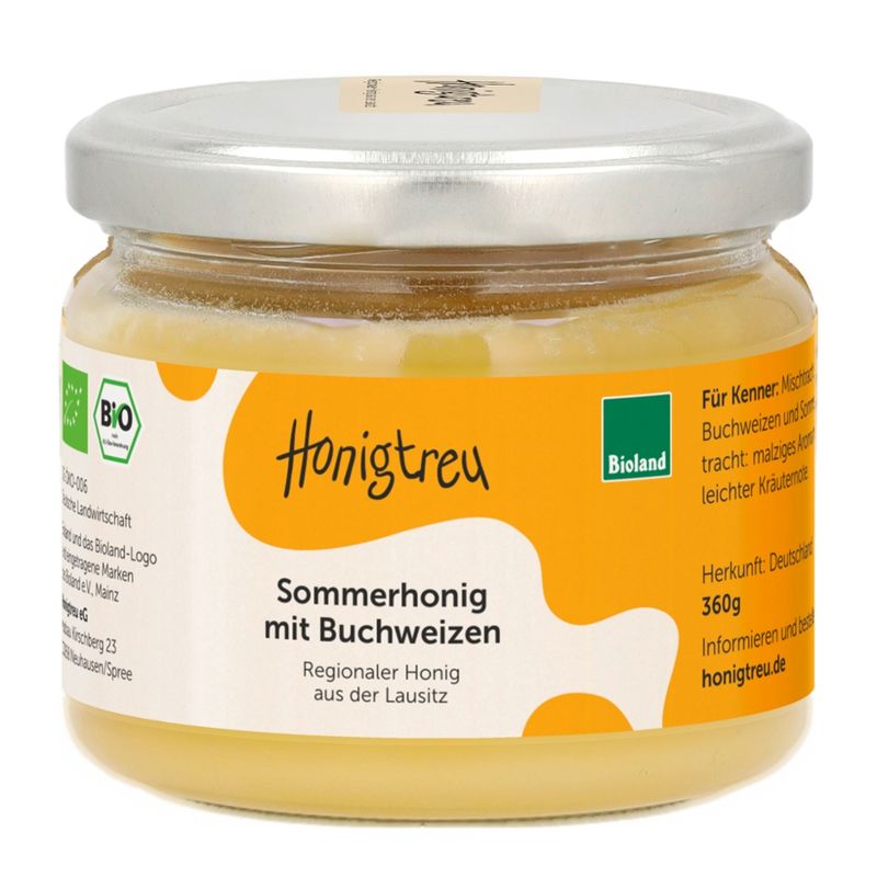 Honigtreu Sommerhonig mit Buchweizen - Produktbild