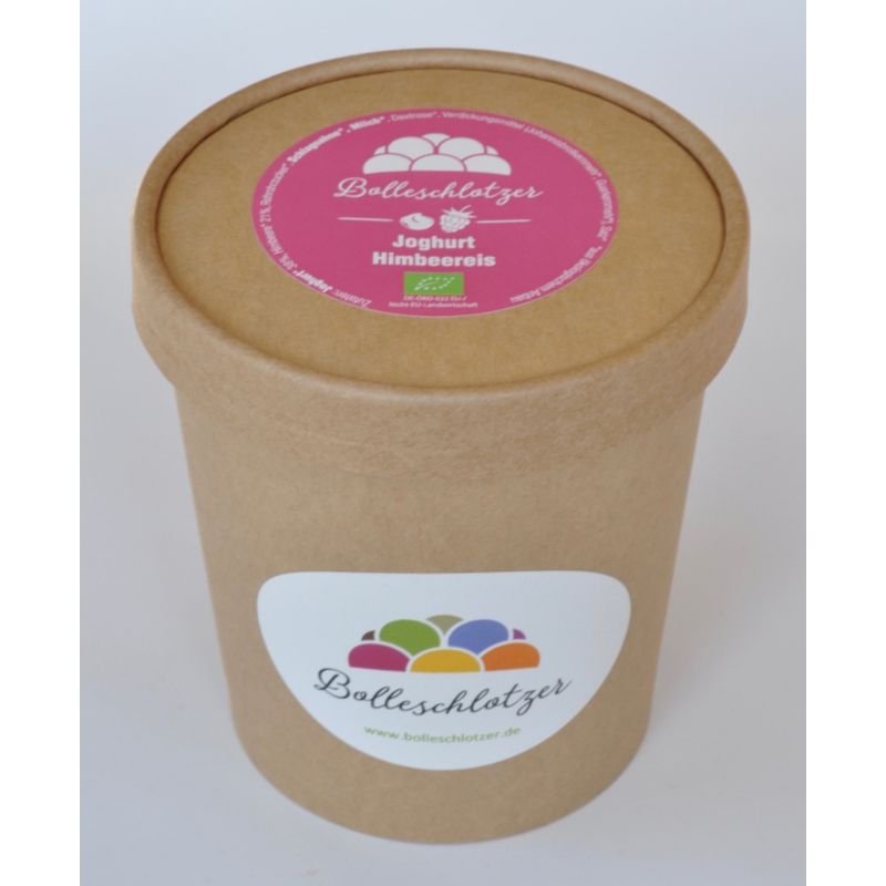 Bolleschlotzer Joghurt Himbeere Bio-Eis 425 ml Becher - Produktbild