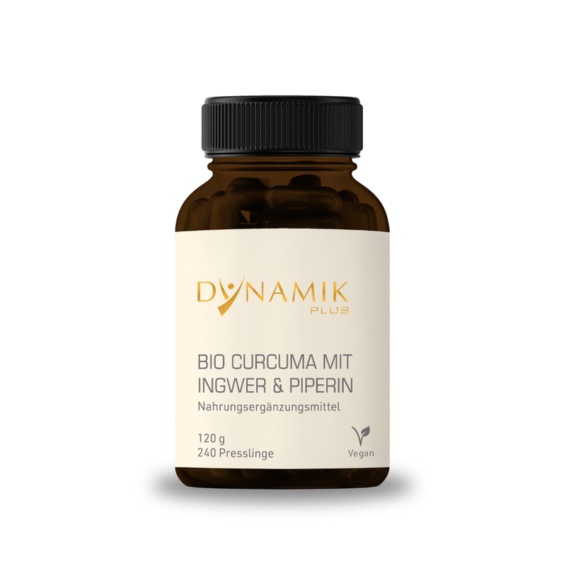 DYNAMIKPLUS Bio Curcuma mit Ingwer und Piperin - Produktbild