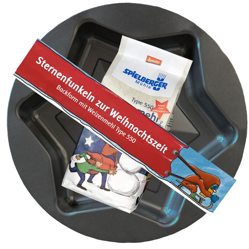 Spielberger Mühle Sternbackform mit Weizenmehl 550, demeter - Produktbild