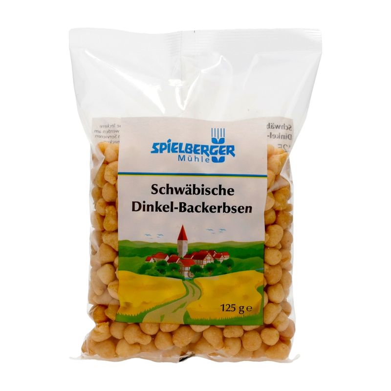 Spielberger Mühle Schwäbische Dinkel-Backerbsen, kbA - Produktbild