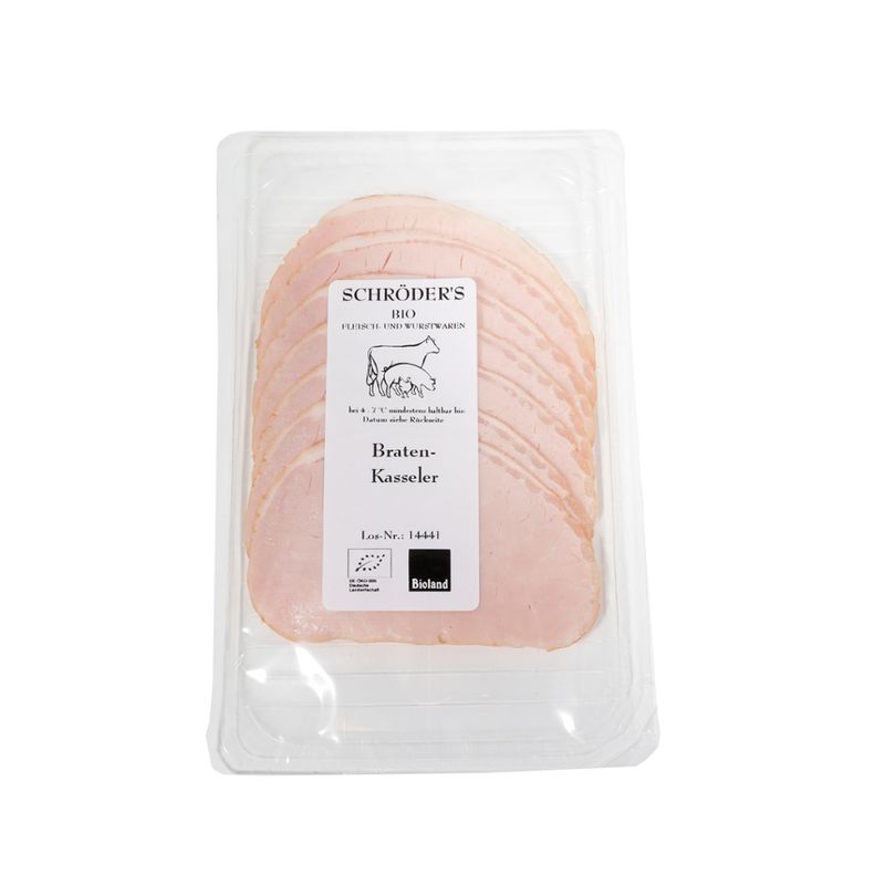 Schröder's Bio Fleisch- und Wurstwaren Bratenkassler in Scheiben ca. 80 g - Produktbild