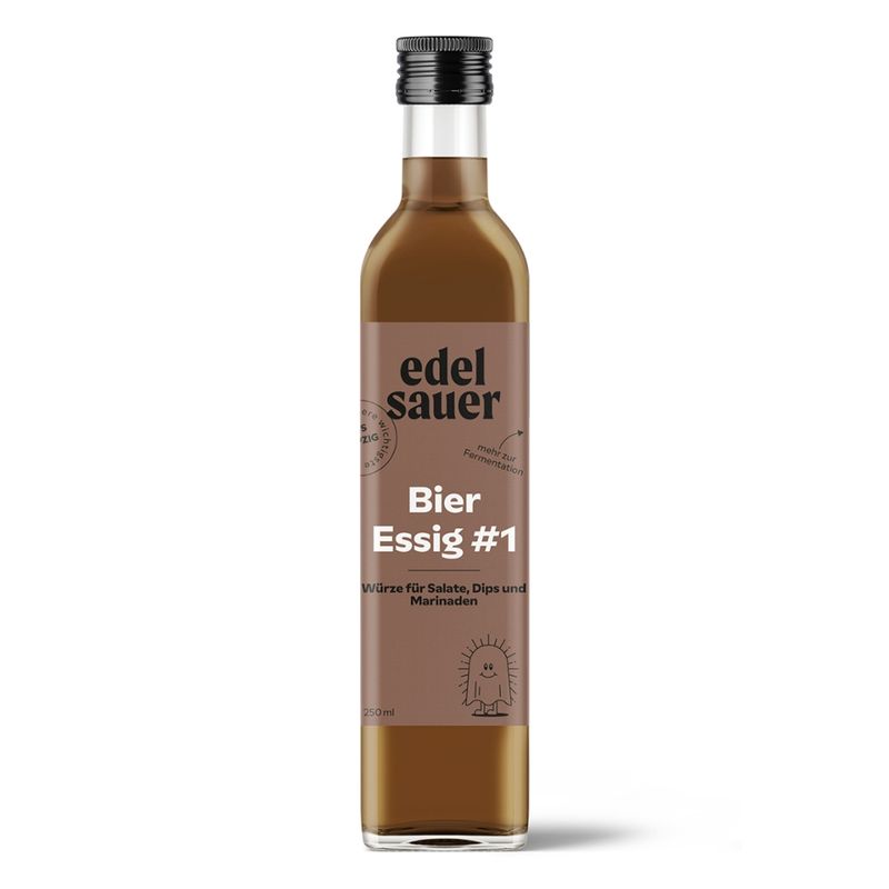 edelsauer Bier-Essig #1 - die beste Würze für Marinaden, Soßen und Dressings - Produktbild