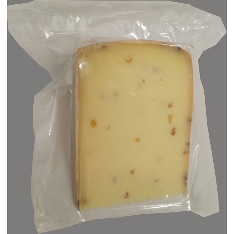Ökodorf Brodowin Demeter Brodowiner Bauernkäse mit Bockshornklee geschnitten - Produktbild