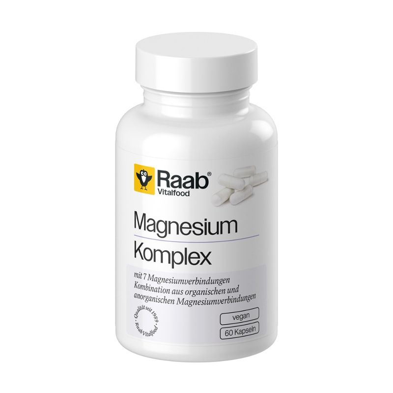 Raab Vitalfood Magnesium Komplex 60 Kapseln à 937  mg - Produktbild