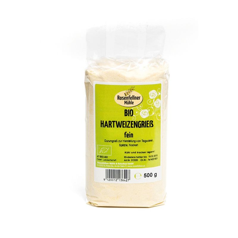 Rosenfellner Mühle & Naturkost Bio Hartweizengrieß 500g - Produktbild