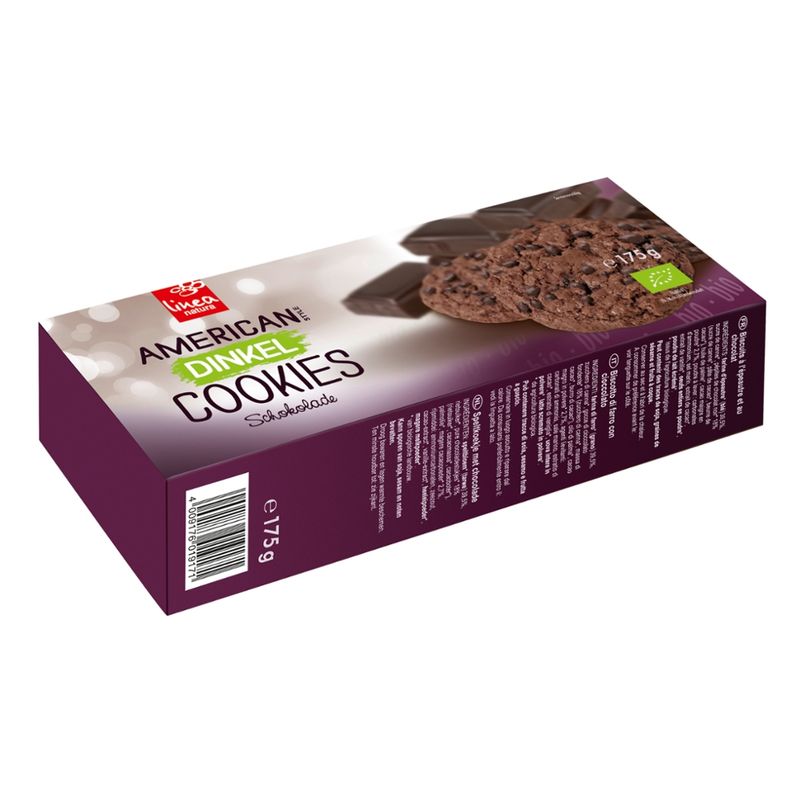 Linea Natura Linea natura American  Dinkel Schoko Cookies - Produktbild