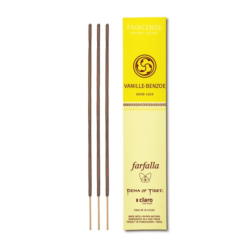 farfalla Vanille/Benzoe / Good Luck, Faircense Räucherstäbchen - Produktbild