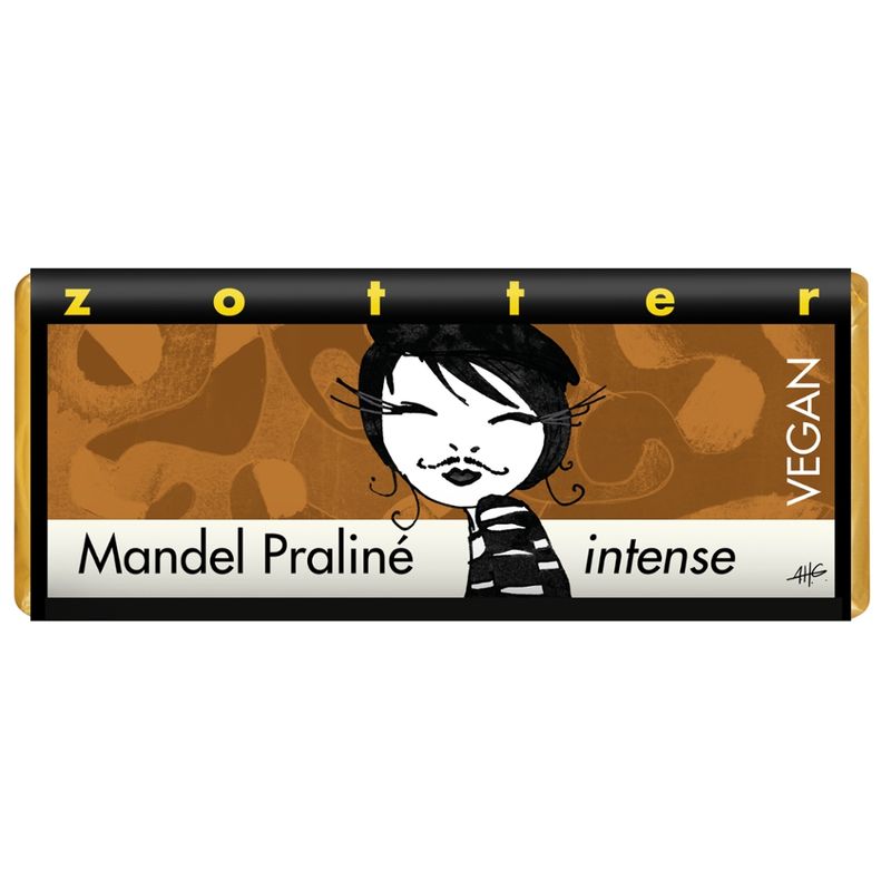 Zotter Schokolade Mandel Praliné Intense - Produktbild