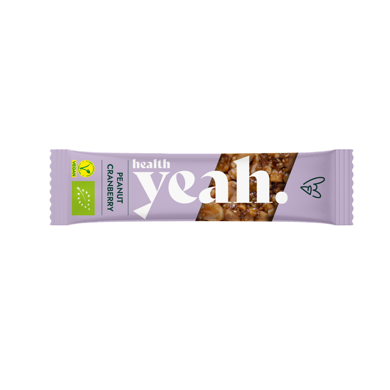 health yeah Peanut Cranberry Nut Bar 40g (bio) - Produktbild