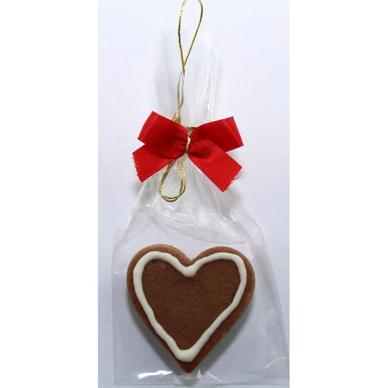 Funsch Marzipan BIO Weihnachtsschmuck Herz natur - Produktbild
