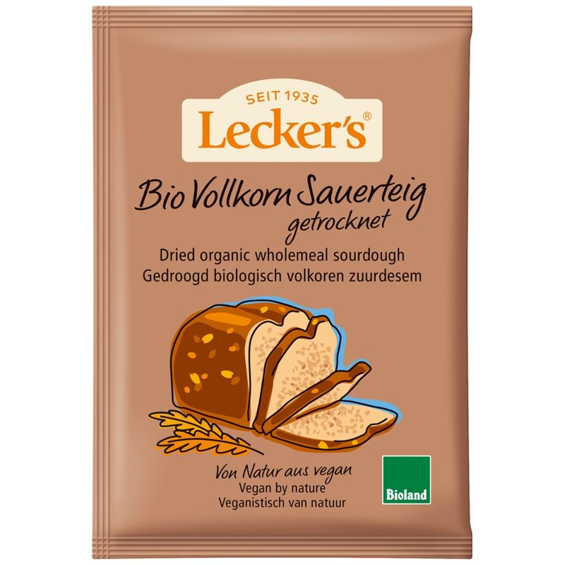 Lecker´s Bio Roggen Vollkorn Sauerteig, getrocknet - Produktbild