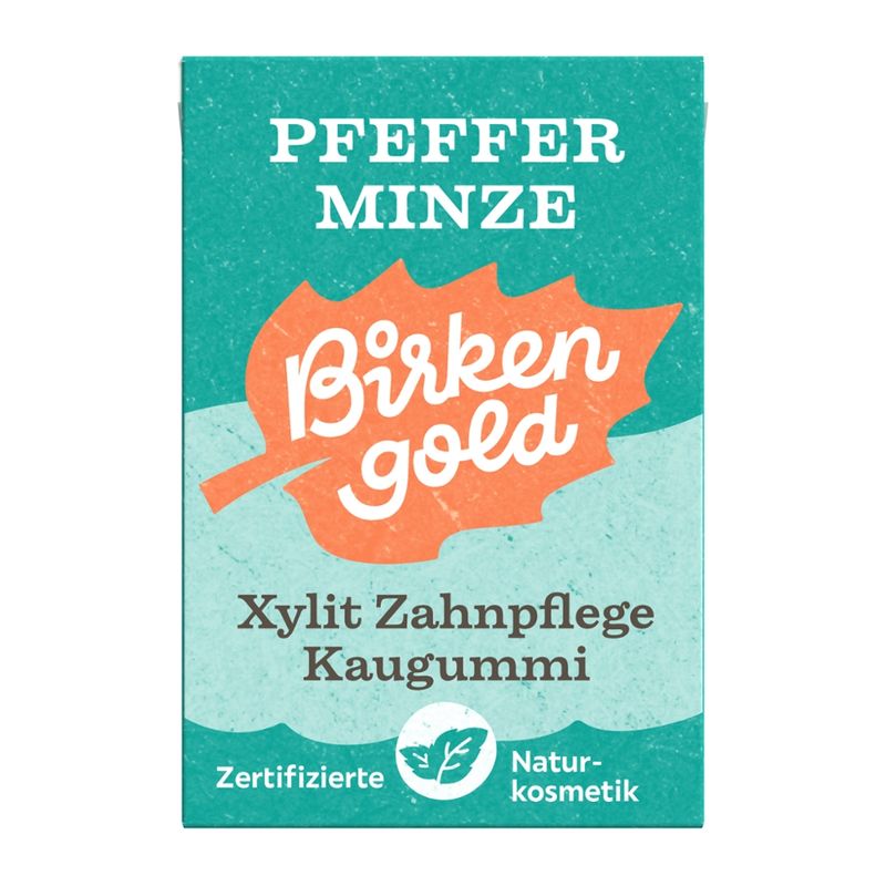 Birkengold Birkengold Zahnpflege Natur Kaugummi Pfefferminze 20 Stk. - Produktbild