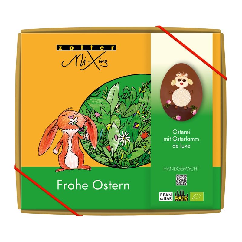 Zotter Schokolade Osterei mit Osterlamm de luxe - Produktbild