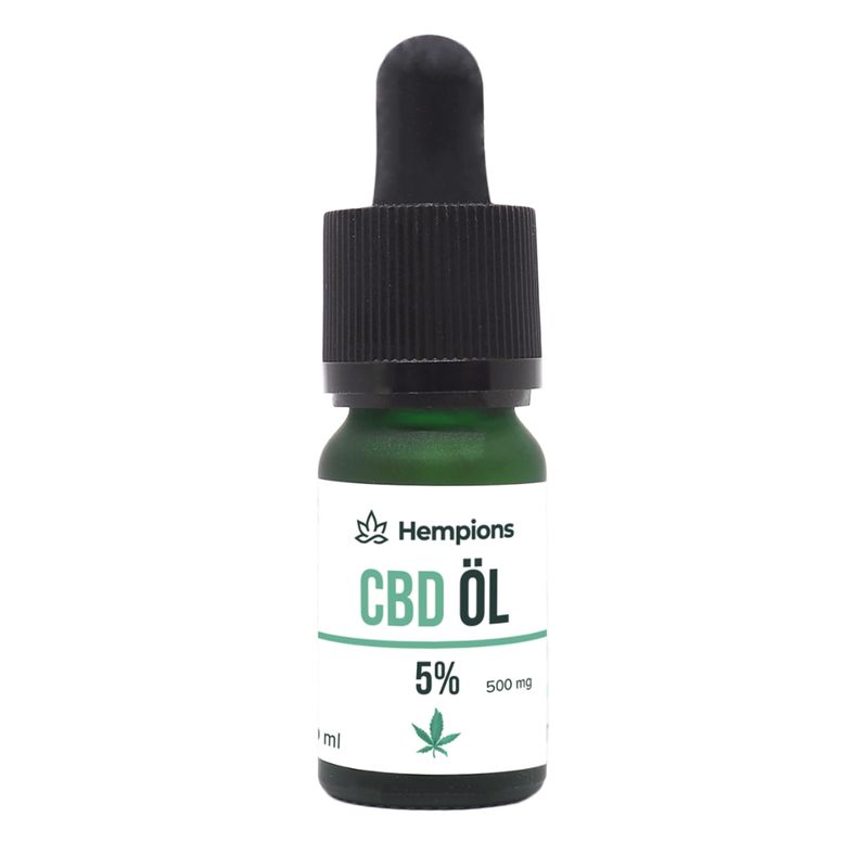 Hempions CBD Öl 5% - Hanfextrakt in Hanföl Roasted, 10 ml - Produktbild