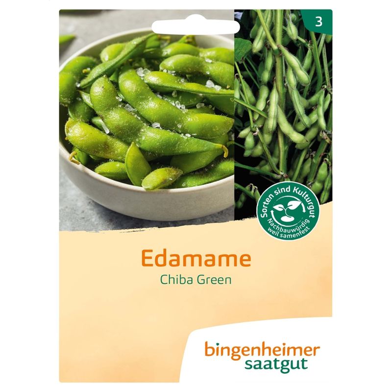 Bingenheimer Saatgut Bohne, Sojabohne - Chiba Green (Saatgut) - Produktbild