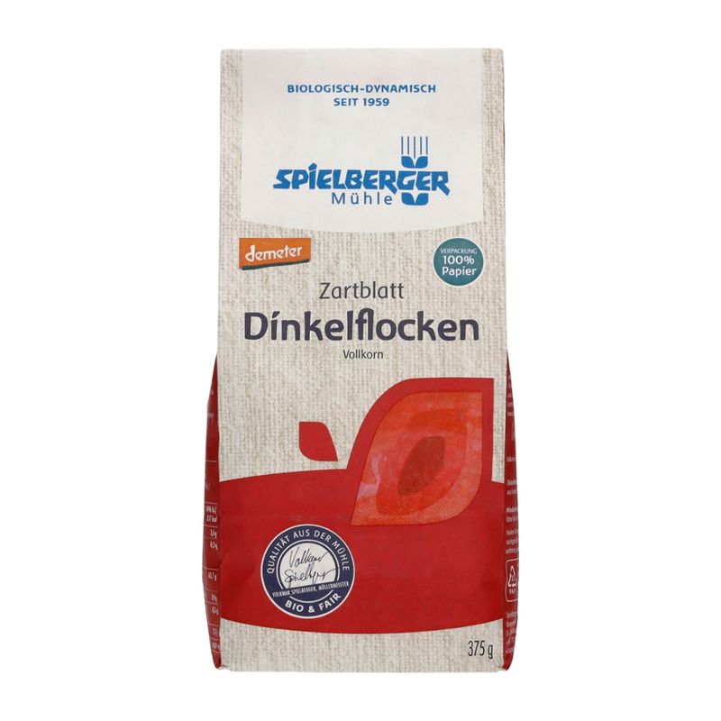 Spielberger Mühle Dinkelflocken Zartblatt, demeter - Produktbild