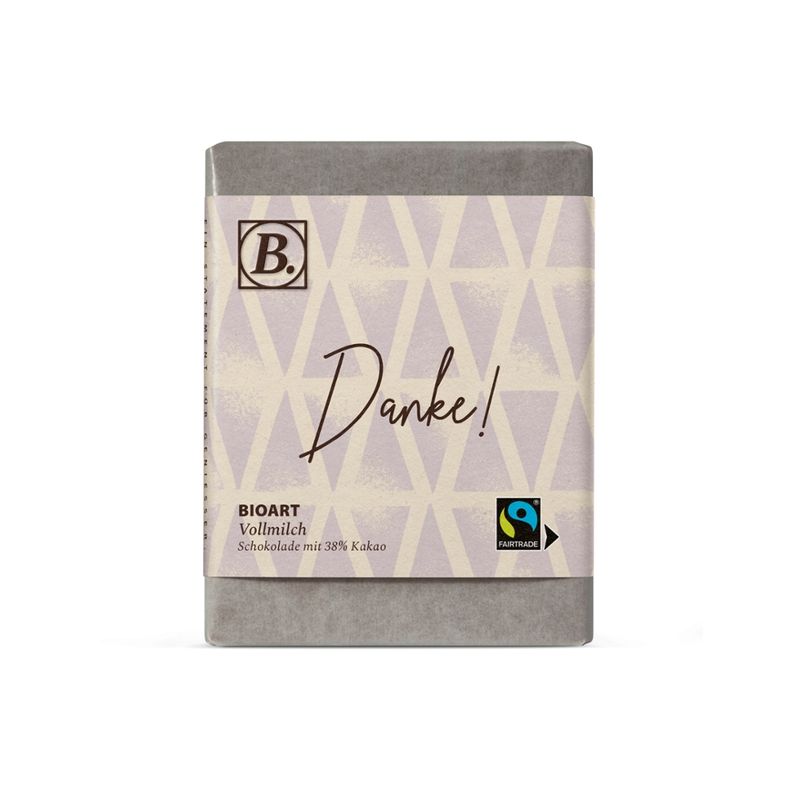 BioArt AG B. Schokolade Danke 70g bio, FT-Cert. - Produktbild