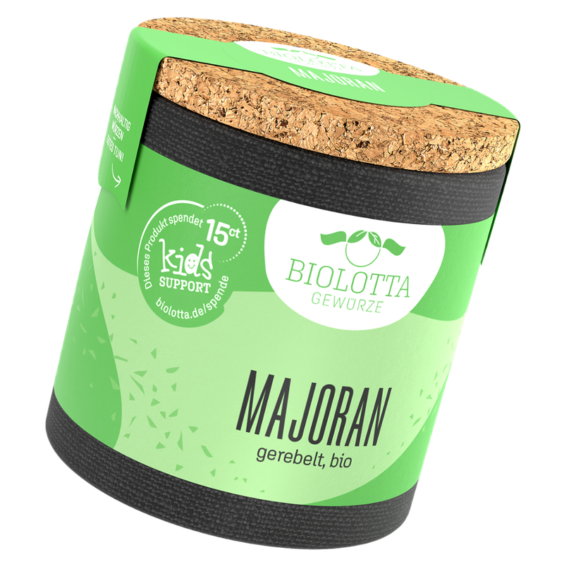 Biolotta Biolotta Korkdose Majoran gerebelt, bio - Produktbild