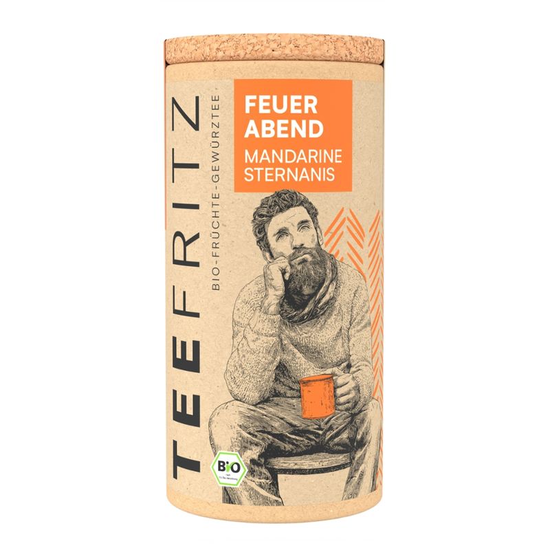 Biolotta TeeFritz Feuerabend - Bio Früchte-Gewürztee mit Mandarine & Sternanis - Produktbild