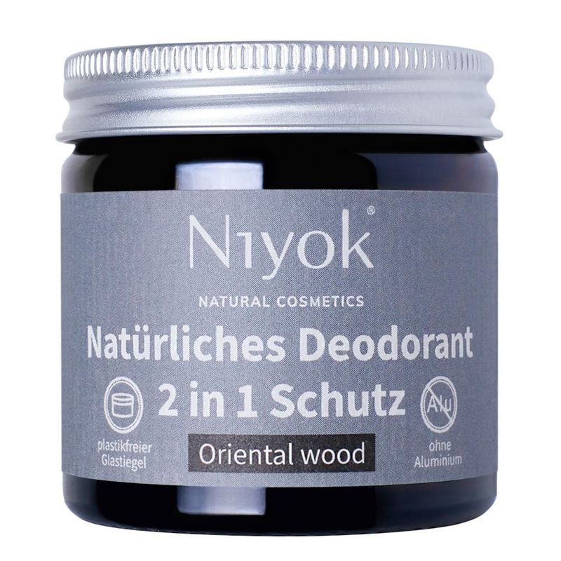 Niyok NIYOK - Crème Déodorante Anti-Transpirante 2 en 1 : Bois d'Orient - Produktbild