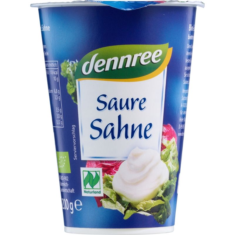 dennree Saure Sahne, 10% Fett - Produktbild