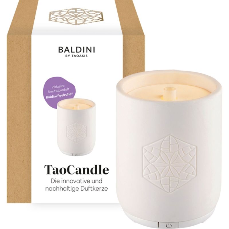 Baldini Baldini TaoCandle keramik weiß mit Feelruhe 5 ml - Produktbild
