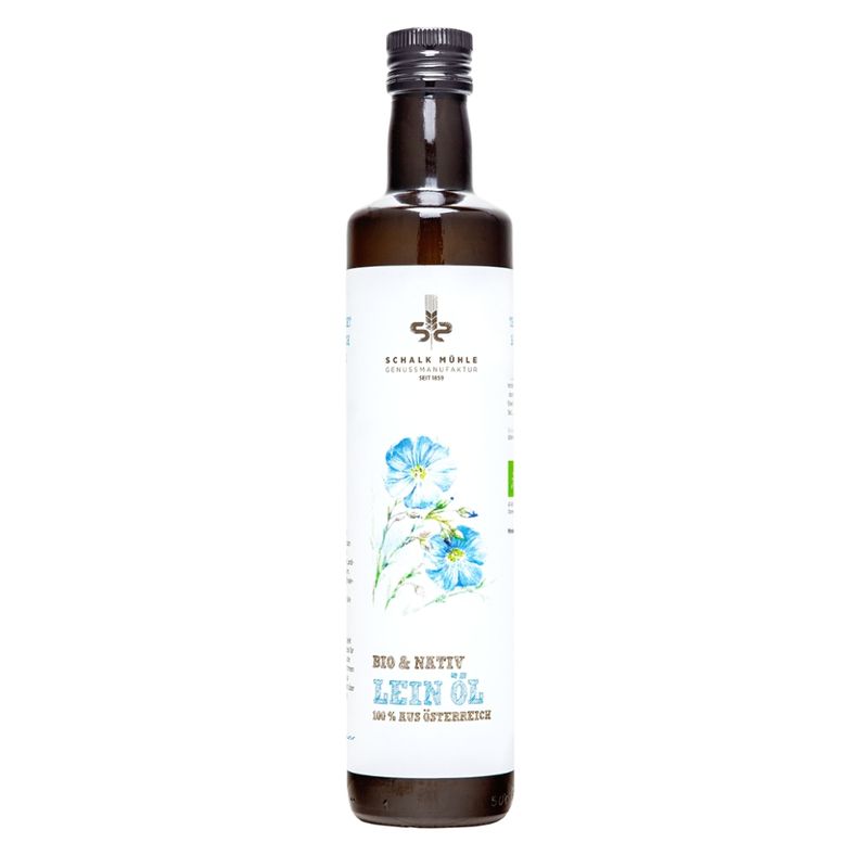 Schalk Mühle 500 ml Bio Österreichisches Leinöl nativ - Produktbild